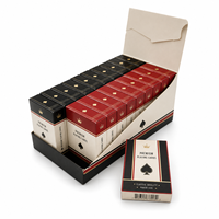 Cartes à jouer personnalisées imprimées, papier à noyau noir, qualité casino, faible MOQ, commande d'échantillons en petites séries