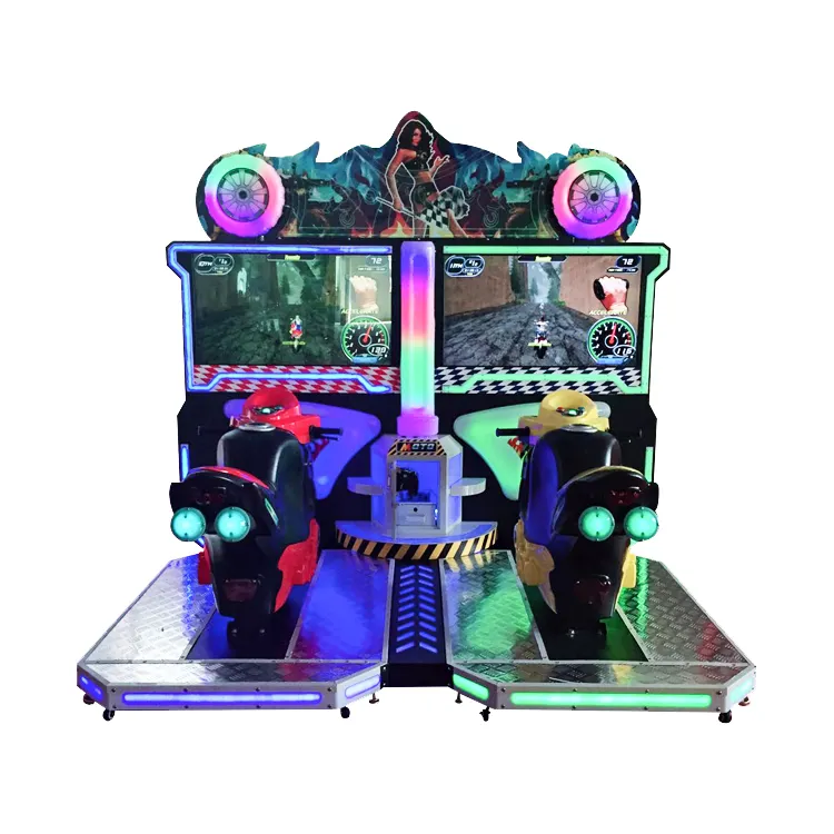 Tweeling Ff Moto Indoor Ritten Games Machines Motorrijden Spel Muntautomaat Gameconsole