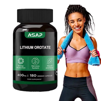 Ausreson Extrait Naturel de Son de Riz Orotate de Lithium 100mg Fabricants Capsules d'Orotate de Lithium Bio Chélaté pour le Soutien de l'Humeur