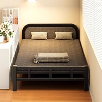 Lit pliant en métal pour une personne, design moderne, gain de place, plusieurs tailles, sans installation, idéal pour chambre, bureau, hôtel - Vente chaude