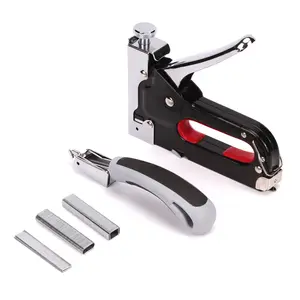 Pistolet à agrafer multifonction 3-en-1 robuste, pistolet à clous manuel pour la tapisserie, le bois et les revêtements de sol avec poignée <span class=keywords><strong>ergonomique</strong></span> - Product Image 3