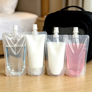 Trendy Safe Seal 70ml <b>Mini</b> Travel Spout <b>Pouch</b> Disposable Portable Sack For Business Trip Shampoo Sample Packing Use - Product Image 1