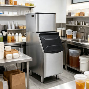 Máquinas de Hielo Comerciales de Gran Capacidad, Rápidas, Eléctricas, de Acero Inoxidable, para el Hogar, Ahorro de Energía - Product Image 5