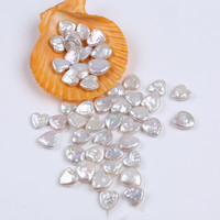 Perles d'eau douce 12-13mm perles en vrac en forme de coeur naturel pour la fabrication de bijoux