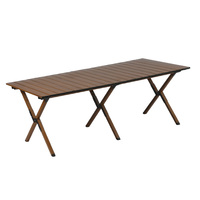 Vente chaude directe d'usine table pliante d'extérieur table de rouleau d'oeufs en acier au carbone table de pique-nique de camping pliante ultralégère pour voiture