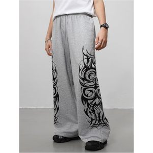 Pantalon de survêtement ample pour homme FOXA, coupe large, taille à cordon, avec poches, respirant, en coton et polyester - Product Image 5
