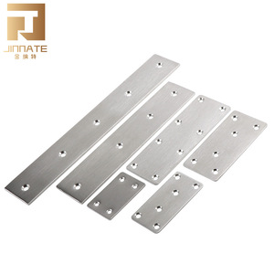JINNATE Stainless Steel Connecting Plates 300 Series Polished With Holes For Panel Connection - Product Image 1