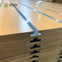 Plaque rainurée 6mm 12mm 18mm en bois naturel stratifié MDF pour revêtement de sol