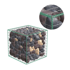 2x1x1M Sıcak Daldırma Galvanizli Demir Tel Kaynaklı Hasır <span class=keywords><strong>Gabion</strong></span> Kutusu, Kare Delikli ve İstinat Duvarı <span class=keywords><strong>Gabion</strong></span> Sepeti için Bükümlü - Product Image 1