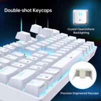 Teclado Mecánico para Juegos de 61 Teclas con Anti-Ghosting, Nuevo, para Computadoras Portátiles y PC con Windows