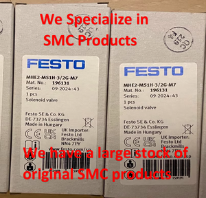 Électrovanne d'origine FESTO MHE2-MS1H-3/2G-M7 196131 Vanne <span class=keywords><strong>pneumatique</strong></span> Festo <span class=keywords><strong>Valve</strong></span> 3/2 voies fermée monostable - Product Image 2