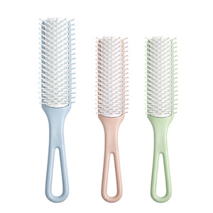 Peigne à craie capillaire en plastique à manche creux, outil de coiffure professionnel durable, ensemble d'outils de coiffure - Product Image 5