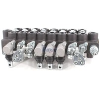 Vanne directionnelle monobloc HSW50 à 8 voies avec commande manuelle et joystick, 63 L/min 160 Bar, pour systèmes hydrauliques