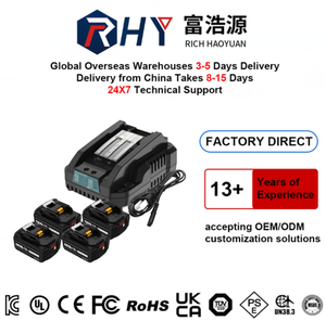 Cargador de Herramientas Eléctricas de Iones de Litio, Cargador Rápido Portátil Compatible con Baterías de Litio BL1820 BL1850 BL1860 18V DC18RC <span class=keywords><strong>DC18RA</strong></span> - Product Image 1