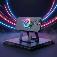 Support de téléphone magnétique RGB avec refroidisseur semi-conducteur pour jeux et streaming sur smartphone
