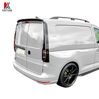 Spoiler de hayon arrière ABS, simple niveau, noir brillant, pour V.W Volkswagen Caddy MK5 2021+, accessoires de kit carrosserie