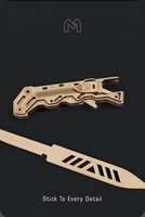 Puzzle en bois pour enfants, jouet CSGO, modèle de puzzle 3D, couteau pliant, modèle de couteau militaire fait main, cadeau, modèle CSGO