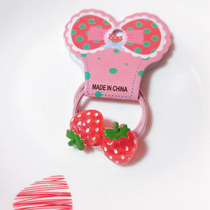 Cute Children's BB Clip <strong>Girl</strong> <strong>Fashion</strong> <strong>Hair</strong> <strong>Accessories</strong> <strong>Hair</strong> Rope Red Strawberry <strong>Hair</strong> Clip - Product Image 6