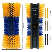 Brosse rotative automatique de qualité industrielle pour bétail – Outil de massage anti-démangeaisons et répulsif d'insectes pour élevages laitiers, stimulant la production de lait