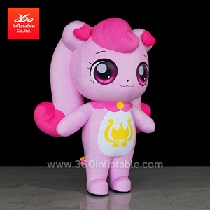 Linh vật cho tùy chỉnh nhân vật hoạt hình trang phục di chuyển <span class=keywords><strong>Inflatable</strong></span> phù hợp với quảng cáo <span class=keywords><strong>Inflatable</strong></span> cô gái - Product Image 5