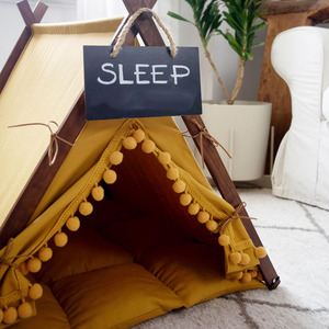 Lit tipi pour <span class=keywords><strong>chien</strong></span>, maison pour animaux de compagnie d'intérieur, tipi pour chat - Product Image 4