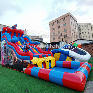 Trượt Nước Đẹp Lâu Đài Nhảy Chất Lượng Cao Bể Bơi Trẻ Em Có Cầu Trượt Bơm Hơi - Product Image 4