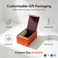 Boîte cadeau magnétique rigide écologique recyclée personnalisée Forest Packing, à ouverture à clapet, pour bijoux, parfums, thé, emballage cadeau d'entreprise