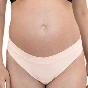 Culotte <span class=keywords><strong>string</strong></span> de maternité en bambou sans couture croisé sexy et confortable meilleur sous-vêtement de <span class=keywords><strong>grossesse</strong></span> sous la bosse doux et respirant - Product Image 2