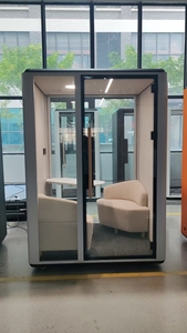 Cabina <span class=keywords><strong>Fonoassorbente</strong></span> ad Alta Densità per Conferenze, Pod Acustico Ventilato per Uffici Open Space - Product Image 5