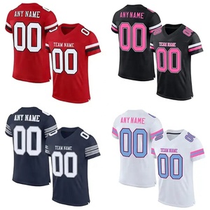 Nouveau maillot de football américain cousu avec logo personnalisé de haute qualité Uniforme de rugby T-shirts de football par sublimation Maillots - Product Image 2