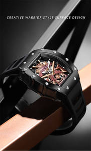 Montres mécaniques automatiques ONOLA 3865 <span class=keywords><strong>pour</strong></span> hommes, étanches, montres de luxe <span class=keywords><strong>pour</strong></span> hommes, bracelet en silicone, <span class=keywords><strong>montre</strong></span> de sport - Product Image 6