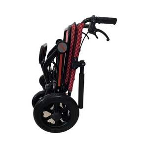 Silla de ruedas de freno auxiliar ultraligera de nuevo tipo para uso en aeropuertos, suministros de terapia de rehabilitación de diseño plegable Simple - Product Image 3