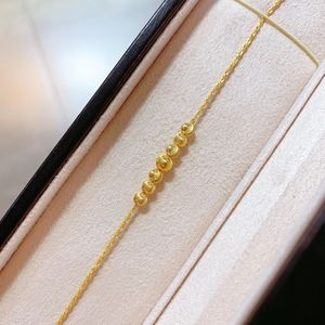 Xinfly Au750 18k Gold Cat Eye Letter Charm Bead <b>Rope</b> <b>Chain</b> Bracelet for Woman - Product Image 3