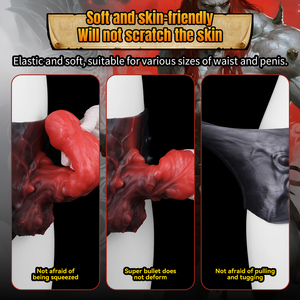 Yocy ดิลโด้แบบมีสายรัดอวัยวะเพศชาย, ดิลโด้ซิลิโคนแบบสวมใส่ได้กางเกงในอวัยวะเพศชายมีรูกลวงก้นจีสปอตของเล่นทางเพศสำหรับผู้ชายแขนขยาย - Product Image 6