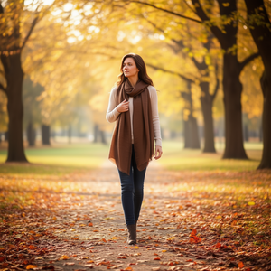 Sciarpa Lunga Monocolore Angelina TR 70x180cm, Accessorio Moda Tinta Unita - Product Image 2