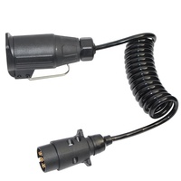 Adaptateur de câble d'extension européen de haute qualité, prise d'alimentation de remorque 13 broches vers prise de remorque 7 broches