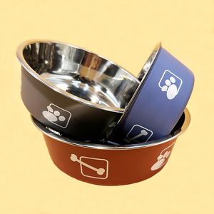 Venta al por mayor de comederos de acero inoxidable para perros, comederos antideslizantes para perros, comederos para mascotas, comederos para comida de perros, comederos para agua, comederos antivuelco, comederos para mascotas. - Product Image 1