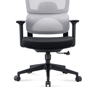 Futuristische Mesh Verstelbare Witte Hoge Rugleuning Bureaustoel Met Hoofdsteun - Product Image 5