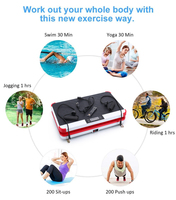 Plateforme vibrante PAOBA pour le corps entier, idéale pour la maison, la gym, le drainage lymphatique et le fitness, et appareil de vibration corporelle complète