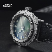 1 pièces logo personnalisé luxe 20atm BGW9 plongée Titane coque Sellita sw200 mécanique automatique montre de plongée homme requin sangle
