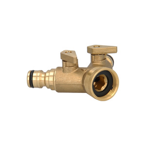 Adattatore per Tubo Flessibile in Ottone con 2 Uscite per Rubinetto da 3/4 Pollici - Product Image 4