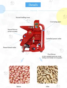 Sgusciatrice di arachidi di alta qualità macchina per la rimozione di gusci di arachidi sgusciatrice di arachidi