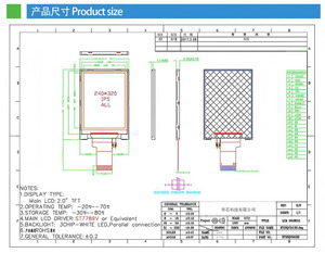 จอแสดงผล IPS TFT ขนาด 2.0 นิ้ว ความละเอียด 240(RGB)x320 ชิป ST7789V ความสว่าง 480nits อินเทอร์เฟซ MCU 6 บิต ไฟ LED 3 ดวง จอแสดงผลสี TFT มุมมองกว้าง - Product Image 6
