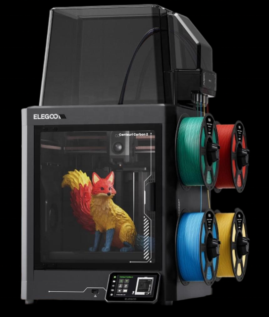 ELEGOO Centauri Carbon 2 High Speed CoreXY 500mm/s Built-in Camera Auto Multi-color FDM 3D Printer