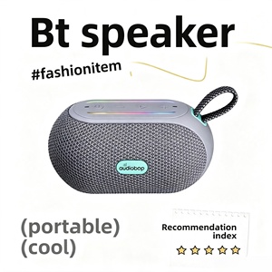 Enceinte Bluetooth Portable en Tissu avec Grille, Son Extérieur Puissant BT 5.3 10W, Basses Profondes, Appels Mains Libres, Idéale pour Bureau, Plage et Bord de Piscine - Product Image 1