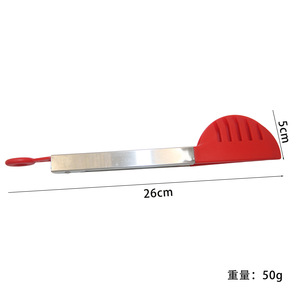 Pinces alimentaires en acier inoxydable 26 cm rouges, outil de cuisine multifonctionnel pour salade, pain, barbecue - Product Image 1