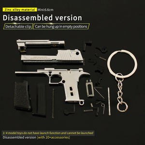 2024 Tiktok Speelgoed Verjaardagscadeaus 1:3 Metalen Pistool Speelgoed Pistool 1:4 Miniatuur Model <span class=keywords><strong>Beretta</strong></span> 92f Sleutelhanger Speelgoed Pistool Woestijnarend Kanon Model - Product Image 4