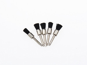 Laboratorio ortodontico piccola punta di setola naturale lucidatura dei denti tazza contrangolo usa e getta odontoiatria spazzolino per profilassi dentale per dentale - Product Image 2