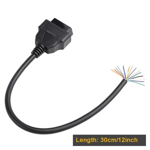 Câble OBD2 16 broches femelle vers fils ouverts pour diagnostic automobile et câblage personnalisé - Product Image 3