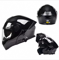 Nouveau casque de moto ouvert certifié DOT de haute qualité avec Bluetooth, double visière, en ABS, pour motocross, directement de l'usine